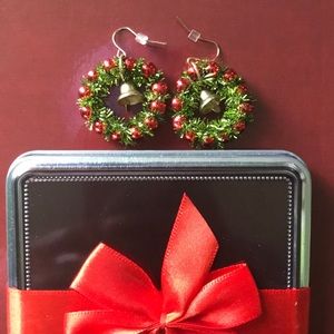 Christmas Wreath Earrings